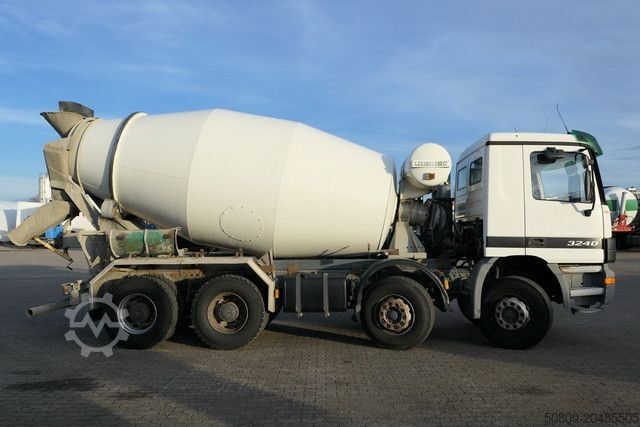 Betonmischer LKW MERCEDES-BENZ 3240 B Actros 8x4, Liebherr HTM904, 9m³