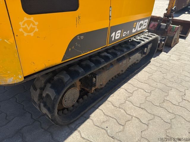Minibagger JCB 16C-1 / 2021 BJ / 518 H/ 3 x Löffel