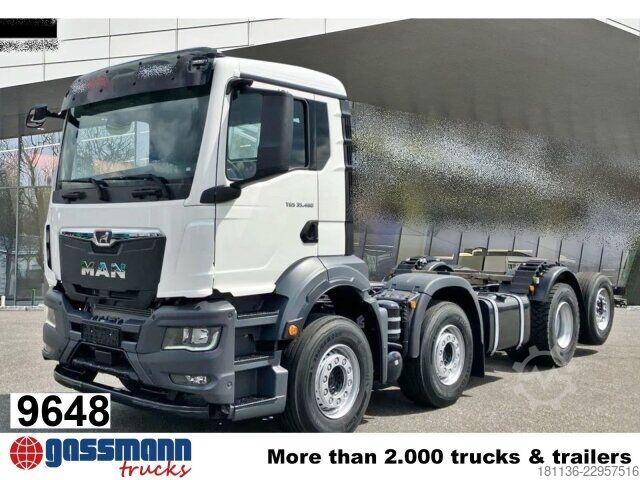 Chassi de caminhão MAN TGS 35.480 8x2-6 BL CH, Lift/Lenkachse,