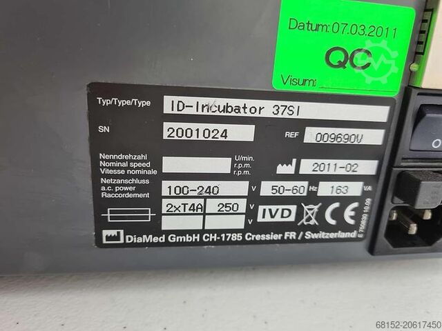 BioRad ID-Incubator 37 S I inkubator BioRad Incubator 37 S I