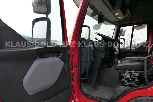 Flatbed truck with tarp RENAULT DWide 18.320 Pritsche Plane Vollluft XL-Tank LBW