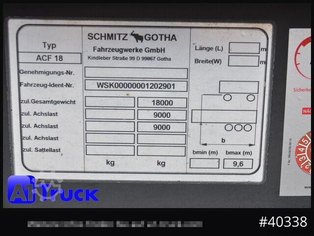 Remolque roll off SCHMITZ ACF 18 Luft SAF TüV 07-2026,