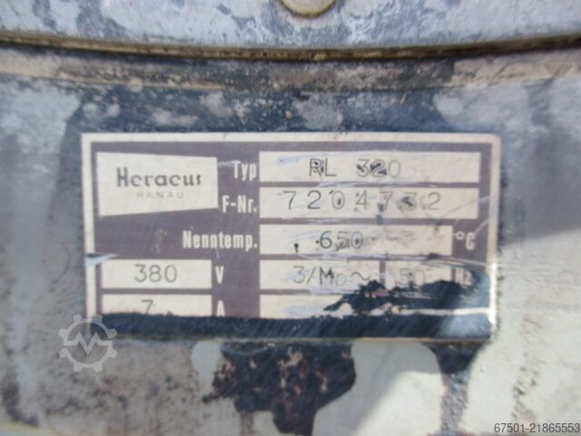चेंबर ओवन, इलेक्ट्रिक Heraeus 650 C°  Industrieofen, RL 320   (3490)