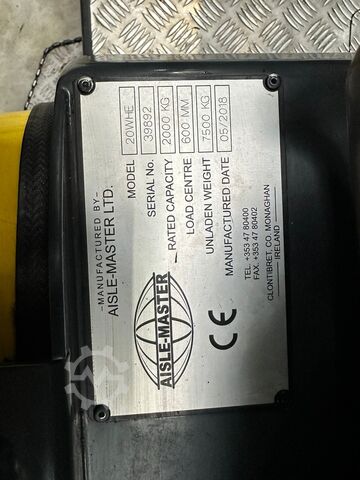 Truk forklift lorong sempit Combilift Aisle Master 20WHE/ Only 6256 hours