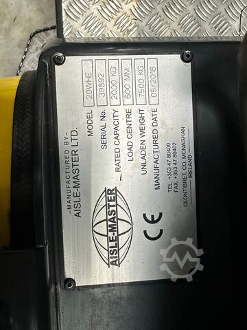 Узкопроходной вилочный погрузчик Aisle Master 20WHE/ Perfect / Only 6256 hours