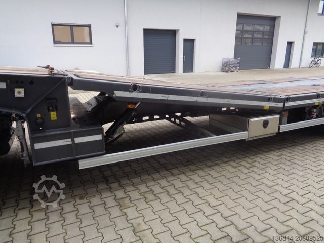 Ημιρυμουλκούμενο χαμηλής φόρτωσης FAYMONVILLE S43 Seilwinde hydr. Plateau Lenkachse 49,5 To