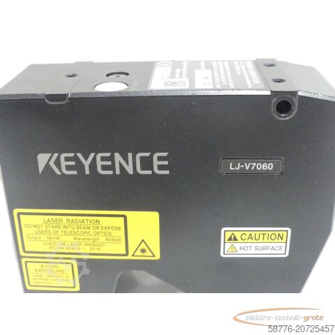 Keyence component Keyence LJ-V7060 2D/3D Laser-Profilsensor / Messkopf SN:38120276