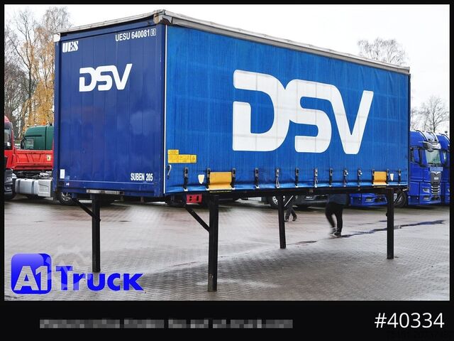 Сменливо шасије со платформа и церада KRONE 7.45 BDF Wechselbrücke, Schiebeplane