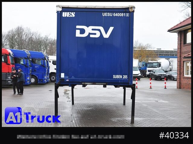 Сменливо шасије со платформа и церада KRONE 7.45  BDF Wechselbrücke, Schiebeplane