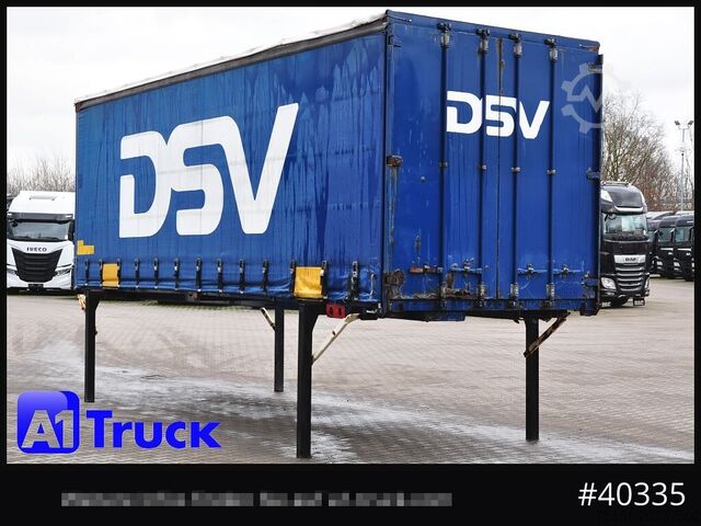 Сменливо шасије со платформа и церада KRONE 7.45 BDF Wechselbrücke, Schiebeplane