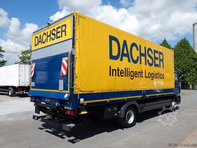 Kamion sa ravnom platformom i ceradom MERCEDES-BENZ 1223 L Atego 4/Pritsche 7,2m/LBW/AHK/Klima/98tkm