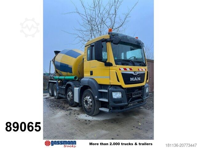 Mobil betongblandningsanläggning MAN TGS 32.420 8x4 BB, Betonmischer Stetter ca. 9m³