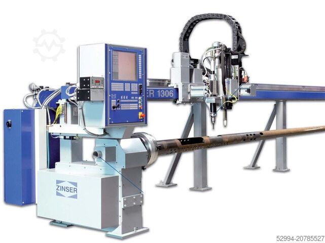 Kaasuleikkauskoneet (kaasu + plasma) Zinser Tube plasma Ø 700 x 5000 mm