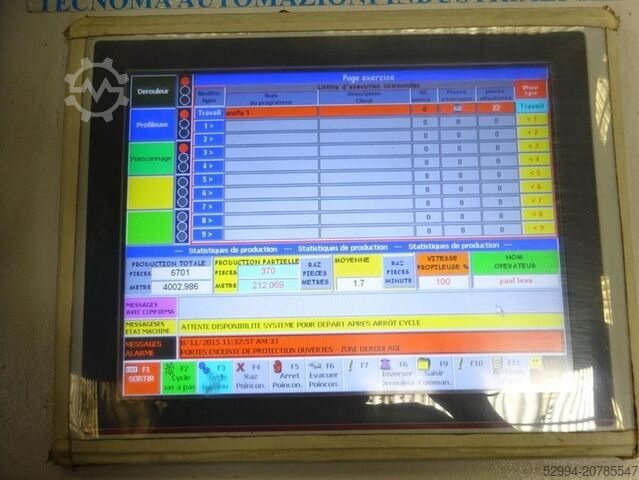 Stamping & punching press thin metalsheet Tecnoma punching & bending installation hooks