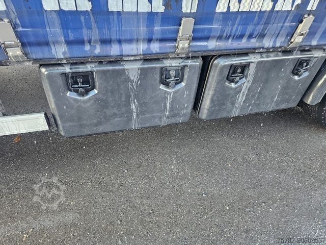 Камион платформа с брезент SCANIA G410 Volumen, Edscha, Hubdach+Tandemhänger