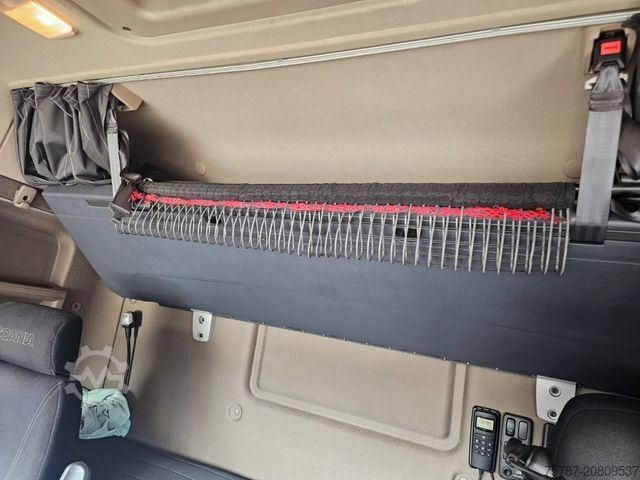 Камион платформа с брезент SCANIA G410 Volumen, Edscha, Hubdach+Tandemhänger