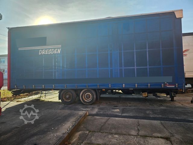 Камион платформа с брезент SCANIA G410 Volumen, Edscha, Hubdach+Tandemhänger