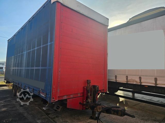 Камион платформа с брезент SCANIA G410 Volumen, Edscha, Hubdach+Tandemhänger