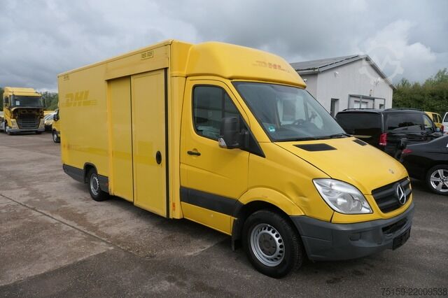 Vrachtwagen met bakwagen mercedes-benz SPRINTER 310 CDI MAXI EURO-5 KOFFER REGALE KAMERA DURCHGANG COC