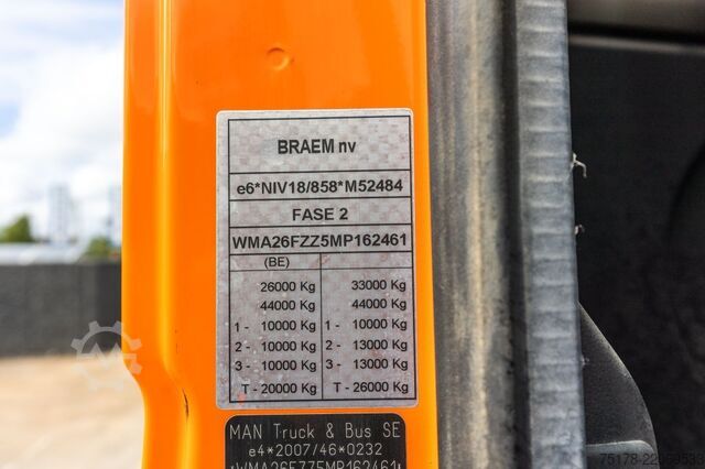 Sistema de braço de gancho MAN TGS 33.430 BB