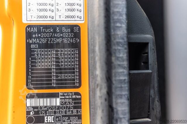 Sistema de braço de gancho MAN TGS 33.430 BB