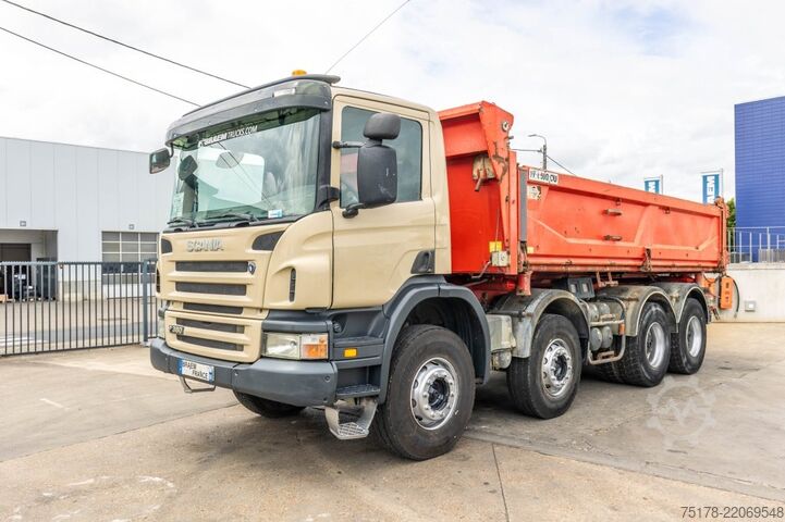 Truk jungkit SCANIA P380+BIBENNE CIF