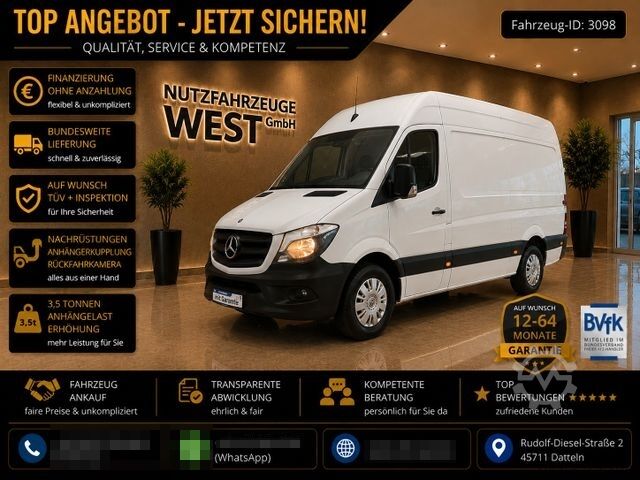 Фургон с высокой крышей MERCEDES-BENZ Sprinter 313/316 CDI*Hoch+Lang*AH=3.500Kg*