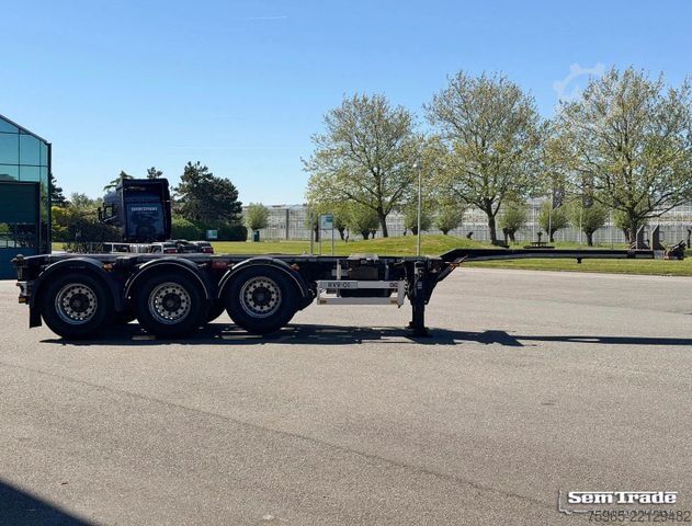 Swap body semitrailer PACTON TXC343 DRUM BRAKES LIFT AXLE 20-30-40-45 FT. TOP