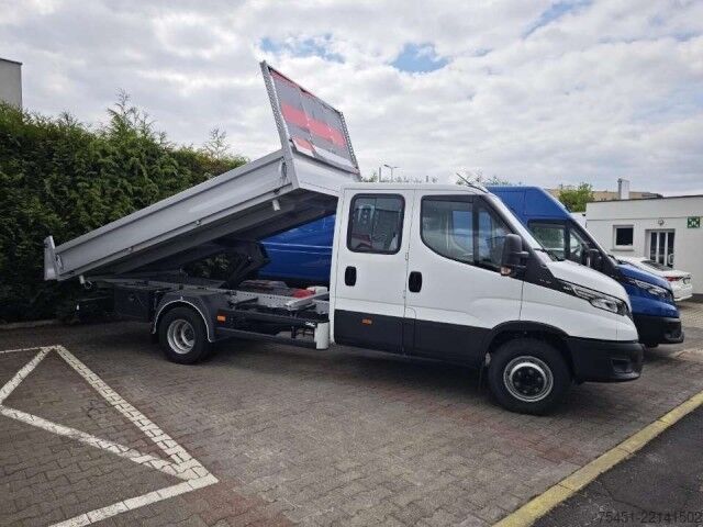 Transporter mit Kipper Iveco Daily 70C 18 Doka 3 Seitenkipper AHK