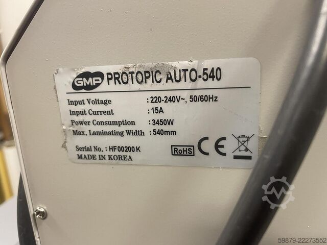 GMP laminiermaschine Protopic Auto-540 (2021) GMP Protopic Auto-540