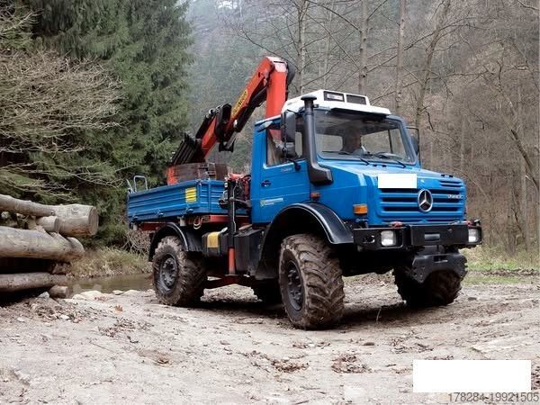 Andere UNIMOG U5000 Kran Forst Kabelbau Kommunal Vollausstatt.