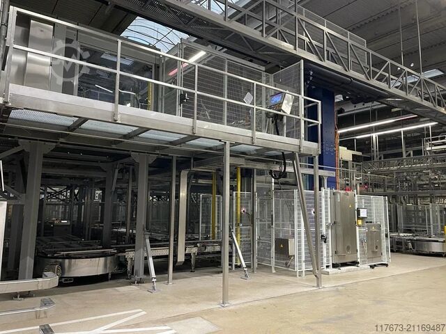 Linha PET Krones CSD de enchimento completo usada – 22.000 gph GEA 