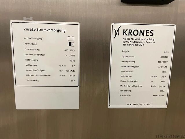 Linha PET Krones CSD de enchimento completo usada – 22.000 gph GEA 