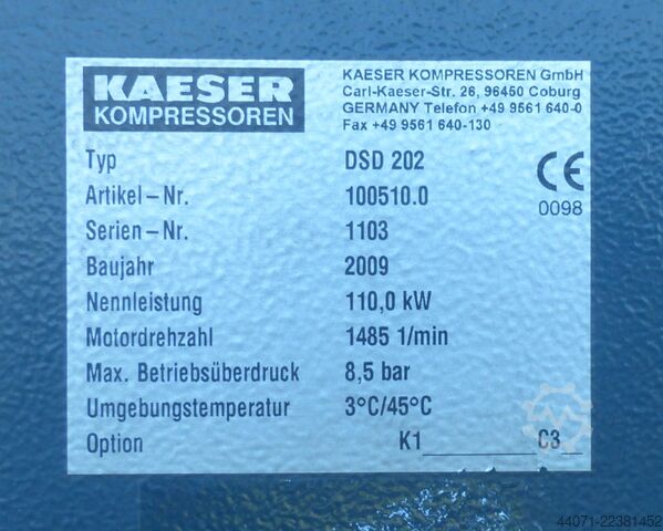  Kaeser DSD202