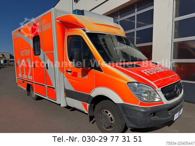 Пожежна машина MERCEDES-BENZ Sprinter 516 CDI RTW Fahrtec incl Trage + Sessel