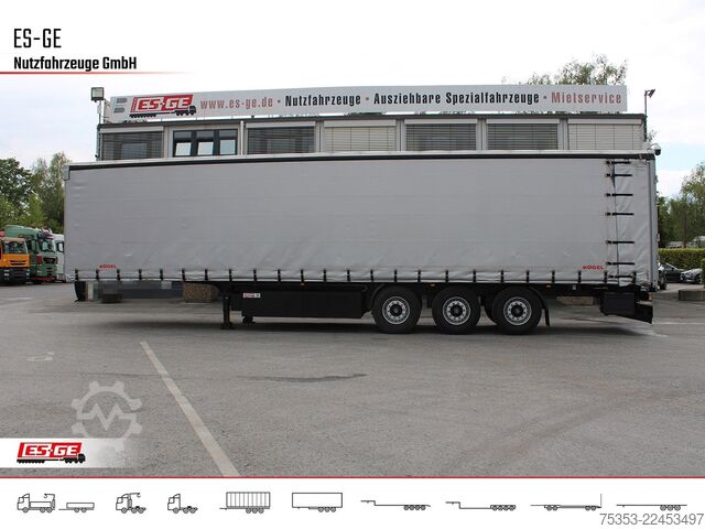 Open semitrailer with tarp KÖGEL Kögel Cargo Pritschensattelanhänger