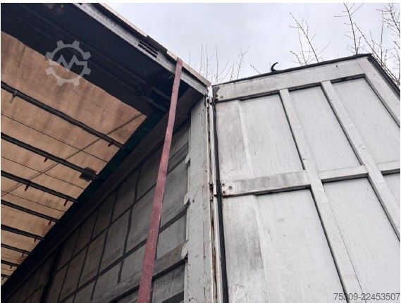 Open semitrailer with tarp KRONE SZ Mega mit 435/50R19,5 Bereifung - Edscha - SAF
