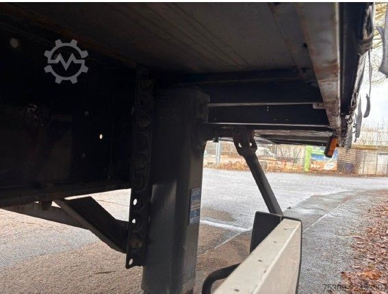 Open semitrailer with tarp KRONE SZ Mega mit 435/50R19,5 Bereifung - Edscha - SAF