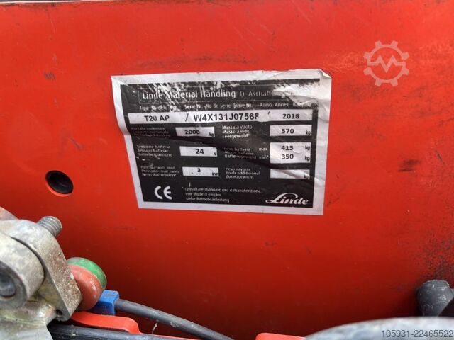 Porta-paletes manual Linde T20AP