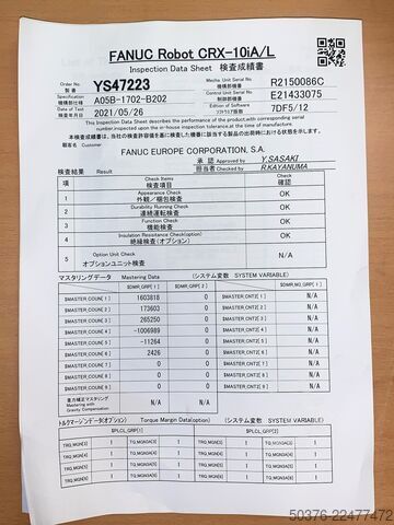 FANUC CRX-10iA/L cobot (05/2021) – 10 kg / 1418 mm – 1º proprietário, pouco uso – Fanuc - Japan FANUC CRX-10iA/L cobot (05/2021) – 10 kg / 1418 mm – 1e eigenaar, low use –