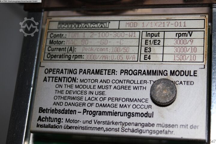 Elektronika / krmiljenje PLC INDRAMAT TDM 1.2-100-300-W1