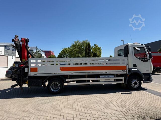 Flatbed truck DAF LF 230 Pritsche+Kran Palfinger PK8501
