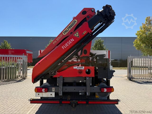 Flatbed truck DAF LF 230 Pritsche+Kran Palfinger PK8501