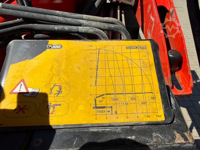 Flatbed truck DAF LF 230 Pritsche+Kran Palfinger PK8501