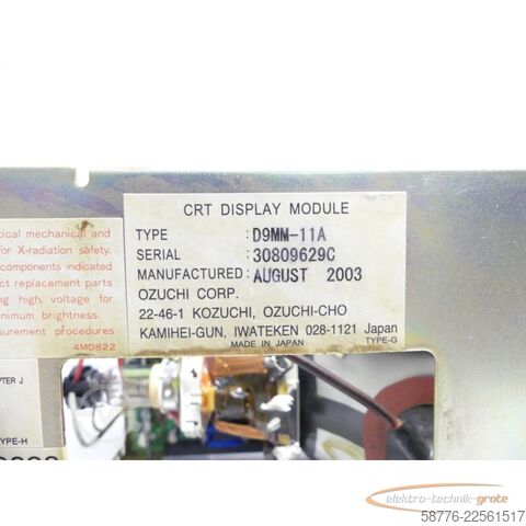 Στοιχείο Fanuc Series O-T A02B-0098-C045 / TBR Bedieneinheit A61L mit D9MM-11A