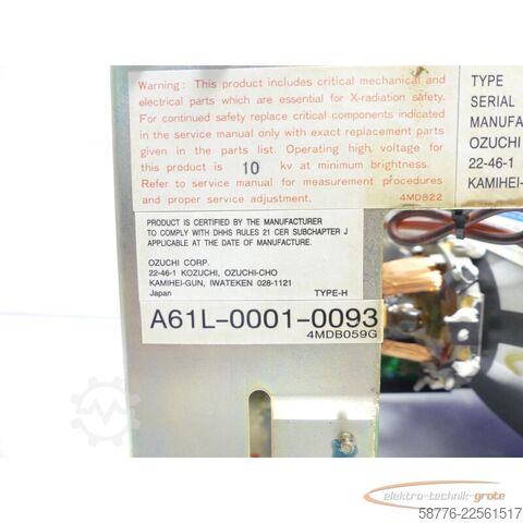 Στοιχείο Fanuc Series O-T A02B-0098-C045 / TBR Bedieneinheit A61L mit D9MM-11A