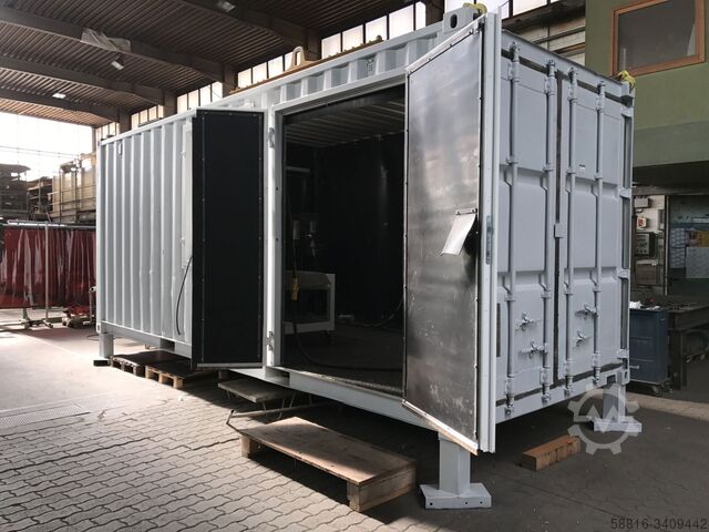 Eksplozija kontejnerski sistem za peskarenje Oliver Fritz GmbH & Co. KG Side Door Open