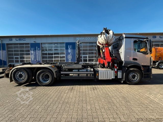Abrollkipper MERCEDES-BENZ ACTROS 2546 6x2 Abrollkip Kran Palfinger Q150Z95