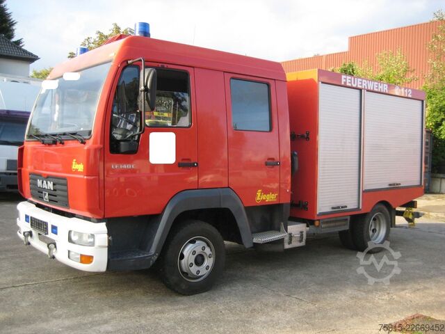 फायर ट्रक MAN LE140C Feuerwehr TSF-W Ziegler 750L *29.000 KM*