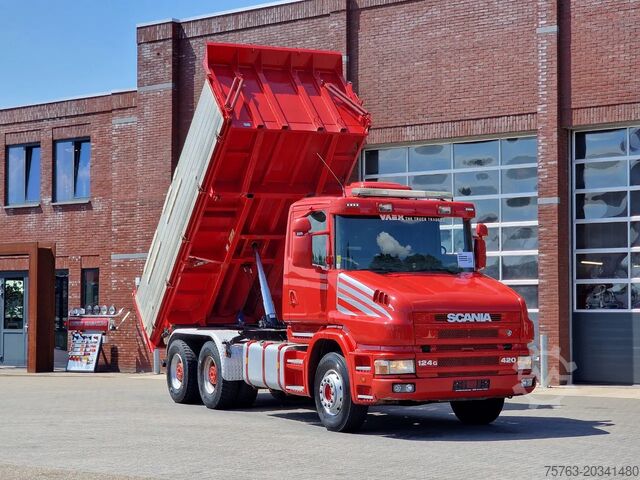 Tipper Scania T124-420 6x4 - Tipper - Retarder - Full steel -...